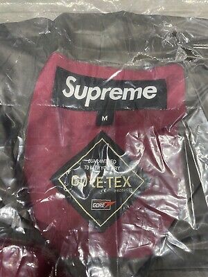 New Supreme GORE-TEX Paclite Shell Jacket Dark Red Size Medium SS21