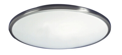 AFX Lighting Euro Style Saucer 1 Light Ceiling Flush Mount in Brushed Nickel 