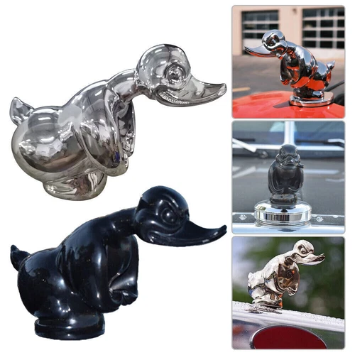 Dekora Kunstharz-Ente Auto-Kühlerfigur wütende Ente Motorrad-Styling-Dekoration. - Bild 1 von 12