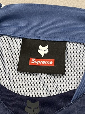 Fox Racing X Supreme Long Sleeve Jersey Blue Limited Edition