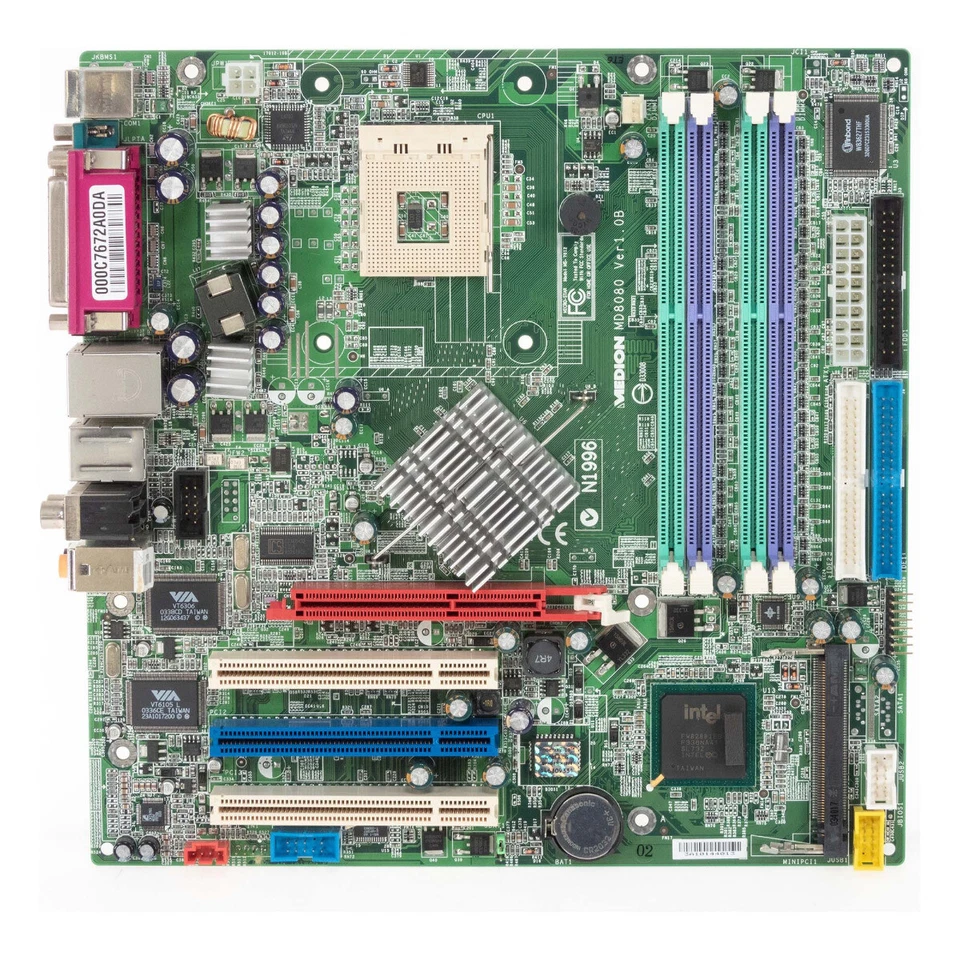 Scheda Madre Matx MEDION MD8080 Ver1.0B Presa 478 DDR AGP PCI - Immagine 2 di 3