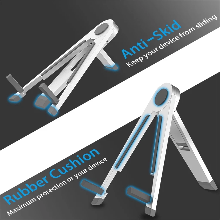 Tablet Stand Phone Holder Adjustable Aluminium Universal Cell Phone Stand Foldab - Image 2 of 4