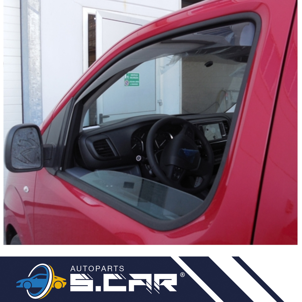 Deflettori Vetri Auto Deflettori Aria Per Peugeot Traveller Dal 2016 - 2 Pezzi, Grigio, Antifumo Deflettori Originali Made Europe - Foto 10