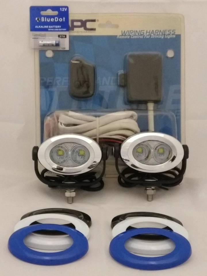 LED Auxiliary Motorcycle Flood Lamps Light Kit for Triumph Sprint ST - Image 4 of 4