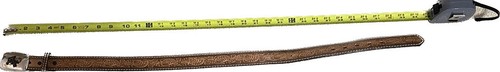 CINTURÓN DE CUERO DE VACA DE GRANO COMPLETO DDD DE COLECCIÓN HEBILLA DE MONTAR TORO 28 UNISEX RODEO VAQUERO - Imagen 6 de 7