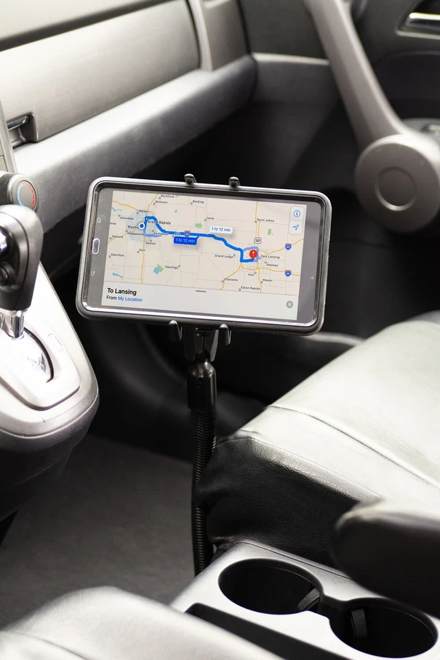 Riel de asiento para teléfono Arkon Slim-Grip Ultra o montaje de piso para automóvil camión se adapta a Apple iPhone Foto 2 de 4