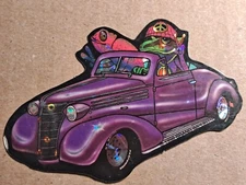 1998 BRAND IMPORTS Vending Machine Sticker ☮️ Psychedelic Reptiles On A Trip ☮️