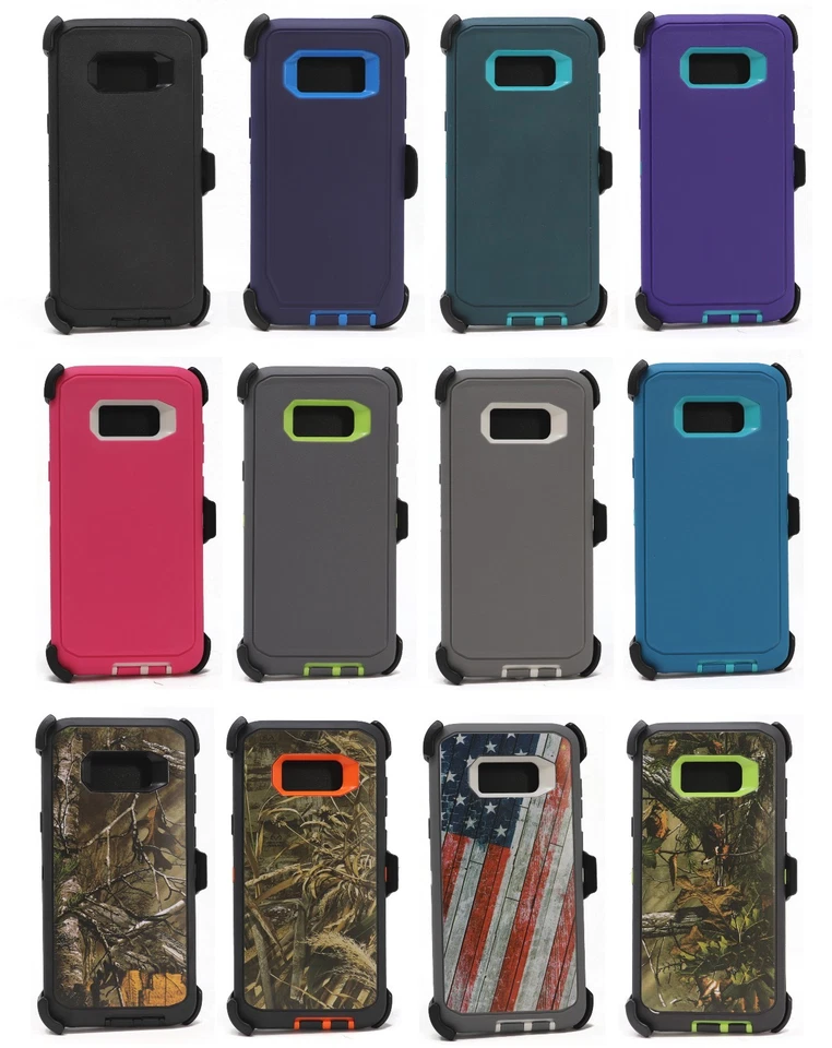 For Samsung Galaxy S8 / S8 Plus Case Shockproof Series Fits Defender Belt Clip - Image 3 of 4