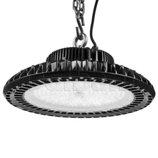 UFO High Bay Commercial Light Fixture 200W Black Aluminum OSRAM .9 PF 6000K