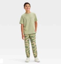 Art Class Jogger Pants Boys' 14 Camo Ripstop Pull-On, Drawstring Elastic Waist