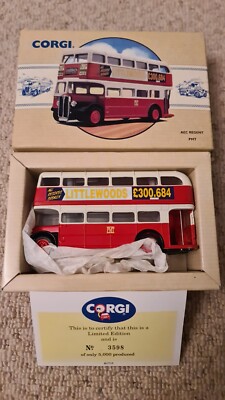 CORGI CLASSICS 97001 1:76 AEC REGENT PMT  DOUBLE DECK BUS LIMITED EDITION BOXED