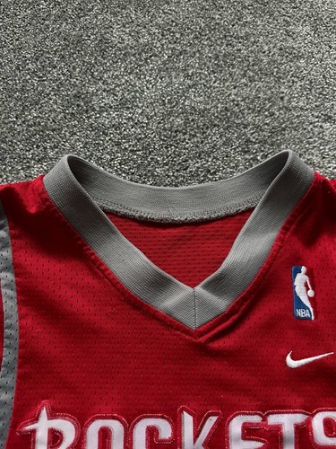 Nike NBA Houston Rockets #11 YAO MING Red Jersey Length+2 Size:M RARE - Picture 8 of 8