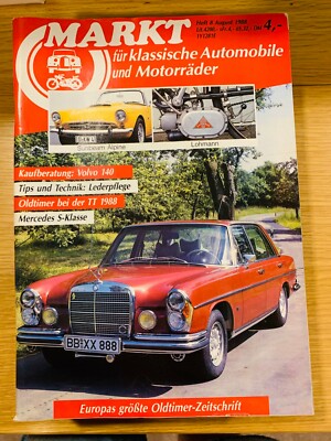 Oldtimer Markt 02/1988 - Magazine Allemand Auto, Rapport IFA Und MZ, Très Bon état