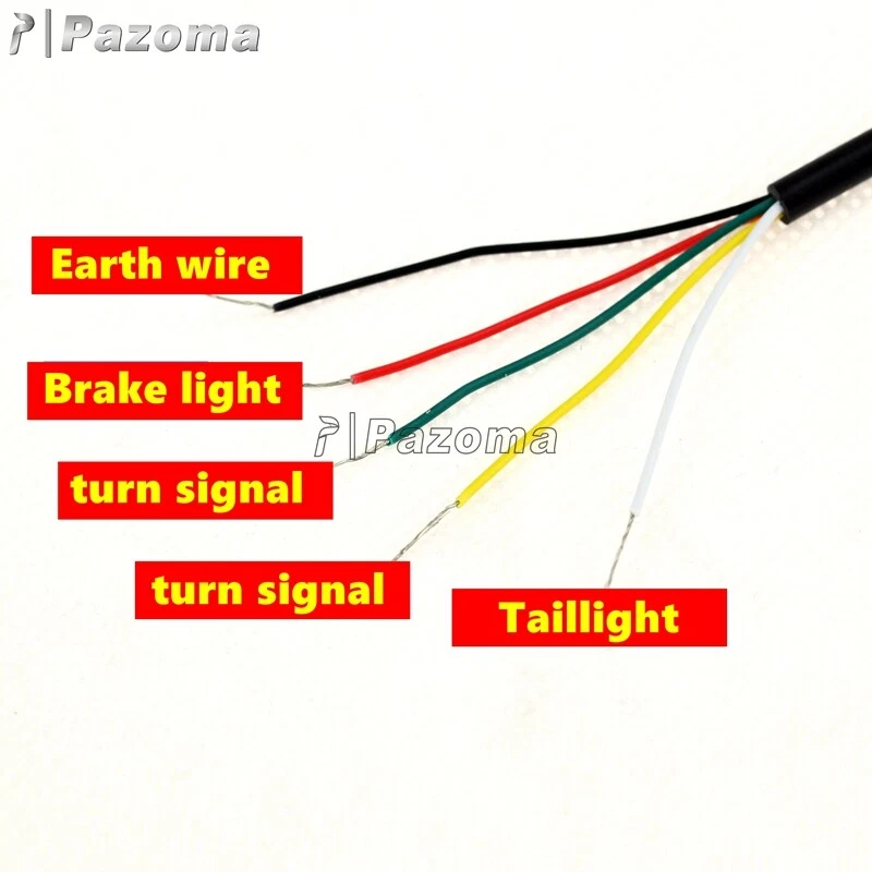 Aro de asiento trasero con luz trasera LED para Honda CB350/450/550/650/750 Yamaha DT125/250 Foto 3 de 4