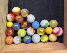 Vintage Marble Lot Mixed Swirl Patch UV Reactive Marble King Vitro Agate