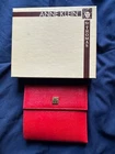 Anne Klein 518P93A St Thomas Wallet Red Lizard New In Box