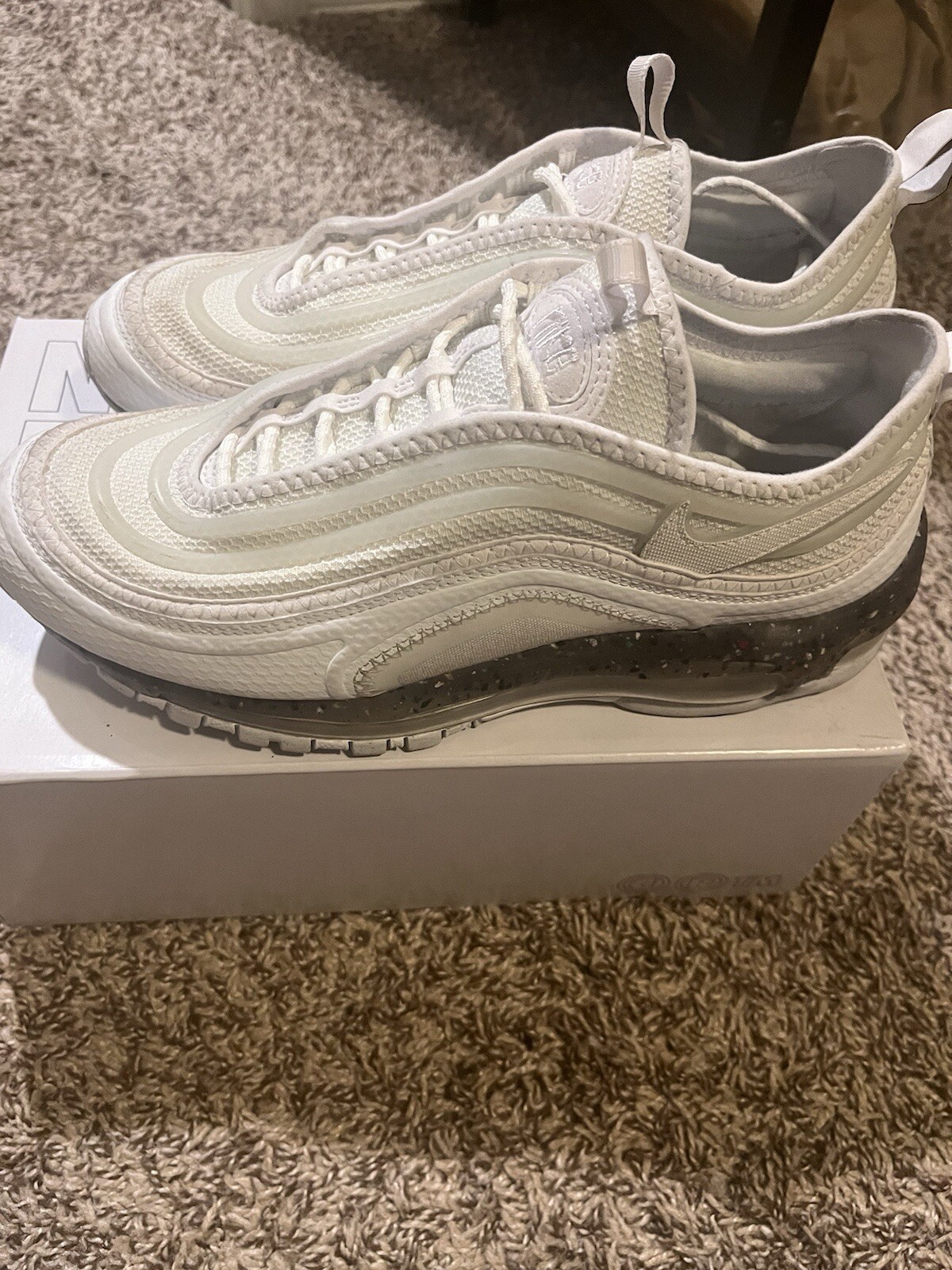 Size 9.5 - Nike Men’sA ir Max Terrascape 97 Triple White