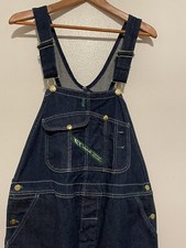Key Imperial Men  s Overalls Denim Button Fly Blue Size W42xL28