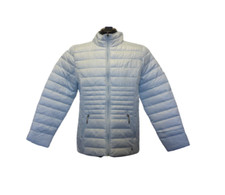 Jessica Graaf Light Blue Quilted Padded Coat Zip Up Jacket Ladies Size 18 Xlarge