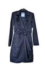 moschino couture Navy  Jacket Dress Uk 10 Bnwot - designer- wedding- couture 