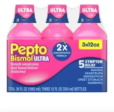 Pepto Bismol Ultra Strength, Original Flavor Pack of 3