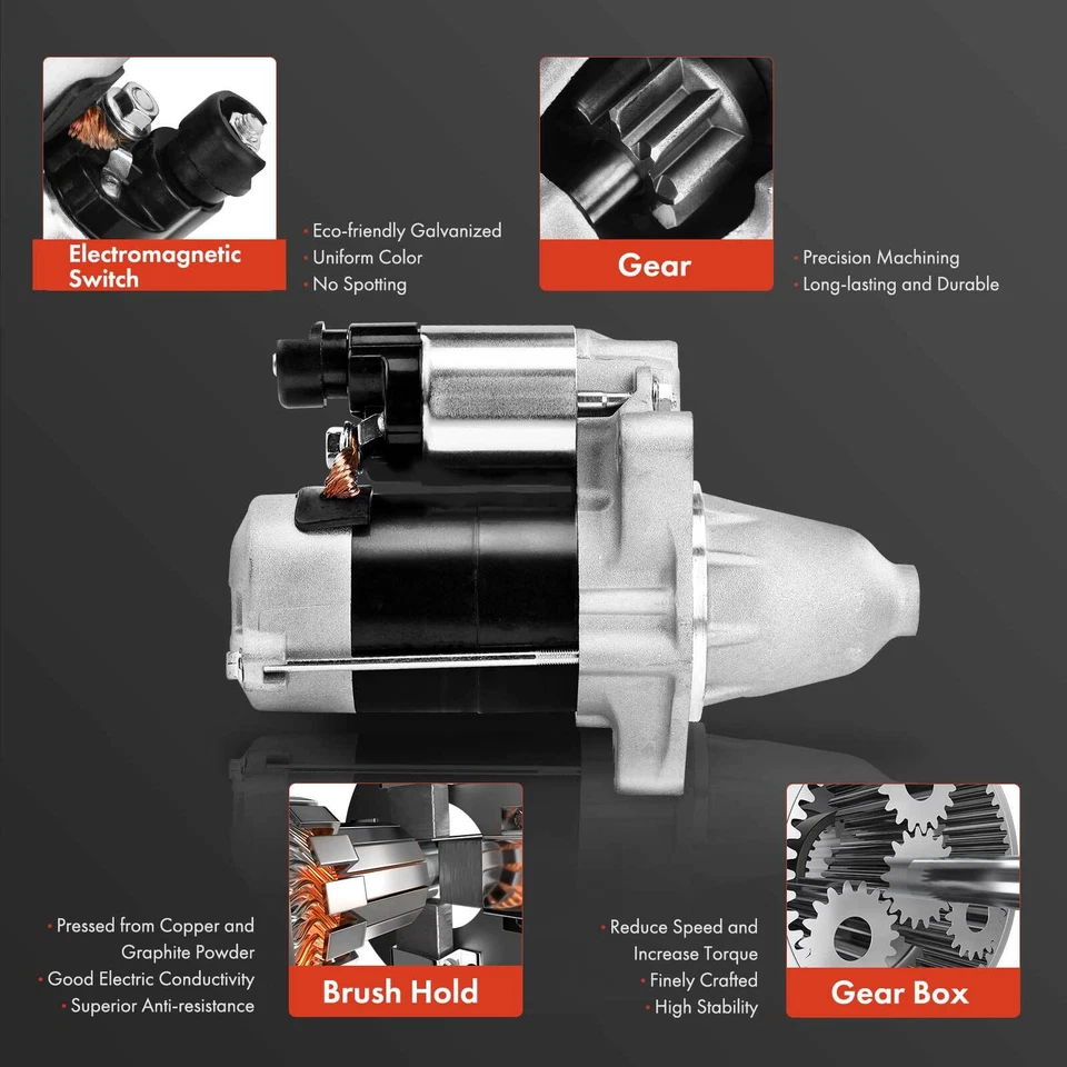 Nuevo motor de arranque para Honda CR-V 1998-2001 L4 2,0 L transmisión manual 1,0 kW 12 V CW 9T Foto 4 de 4