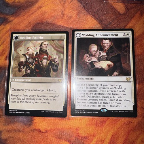 Mtg wedding announcement x2 innistrad crimson vow 045 magic