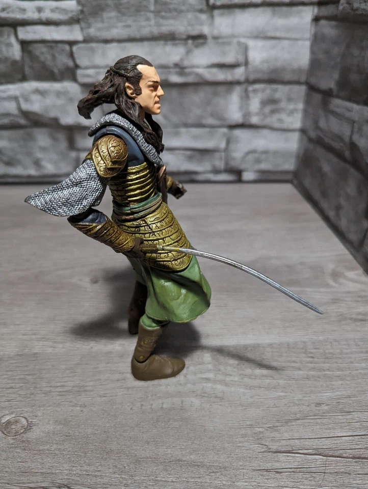 Toybiz El Señor de los Anillos Prólogo Guerrero Elrond Figura 1:12 Caballero Elfo Foto 4 de 4