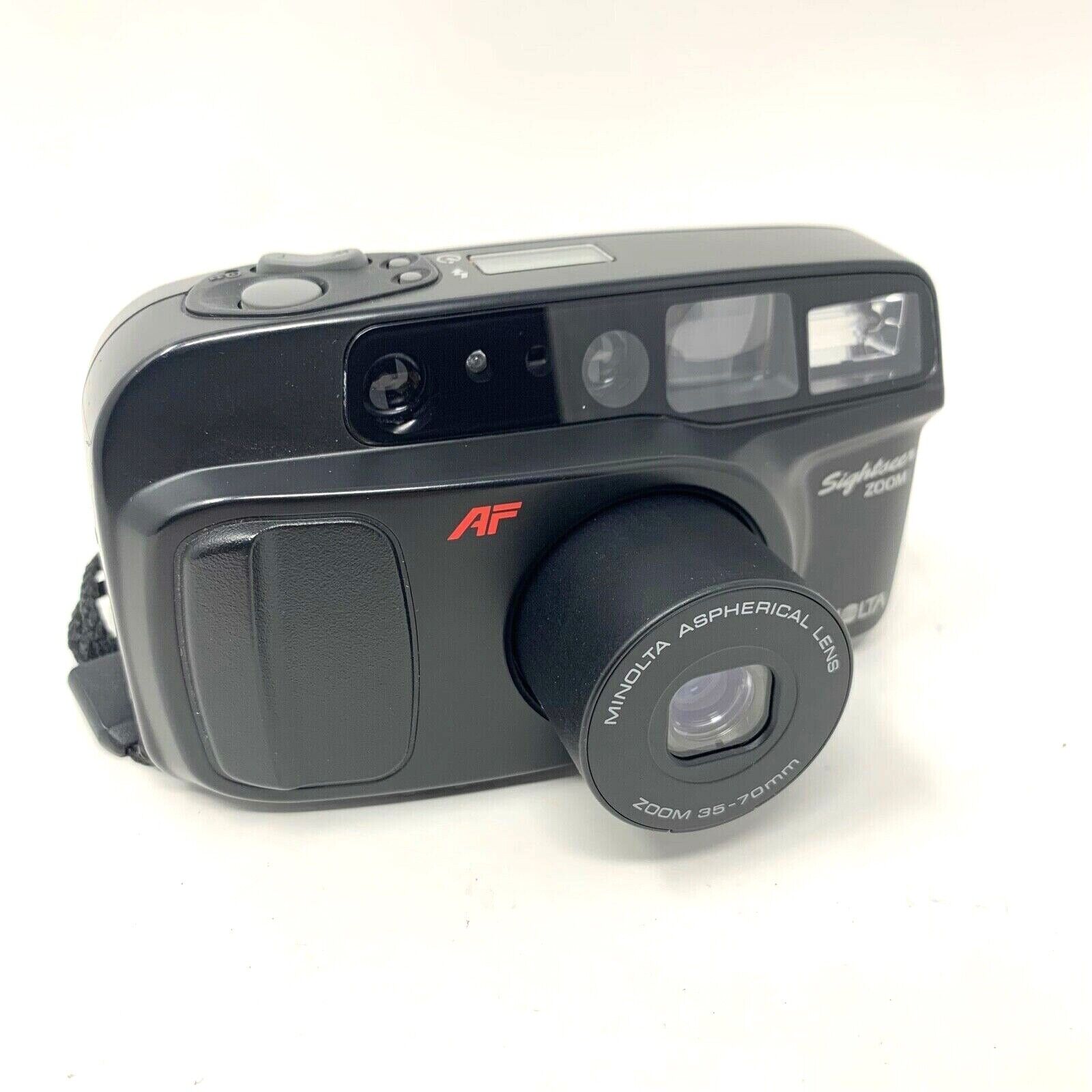 Minolta Sightseer Zoom 35mm-70mm Film Camera with Aspherical AF Zoom Lens  TESTED