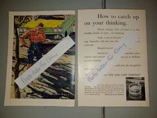 2 Page Simoniz Paste Wax Vintage 1958 5x7 Magazine Ad