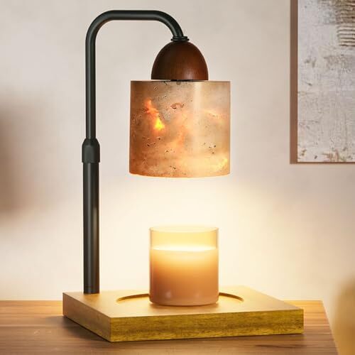 Adjustable Dimmable Candle Warmer Lamp with Timer and Height Control