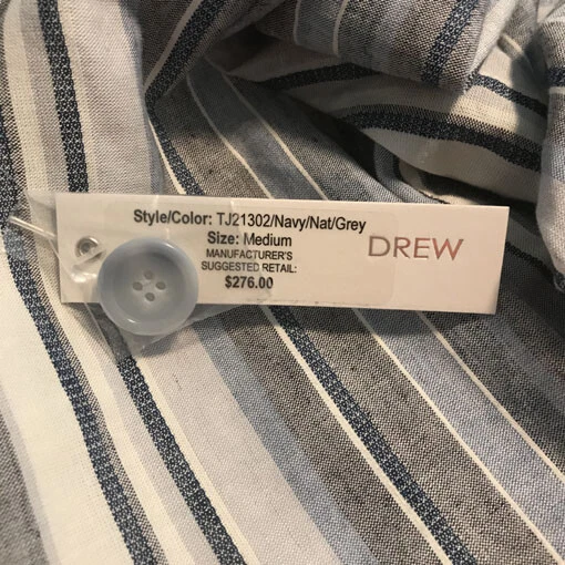 DREW Anthropologie ~ AZUL Rikki Rayas Blazer Traje Chaqueta M Nuevo con Etiquetas Foto 4 de 4