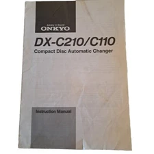 ONKYO Instuction Manual Only  💥DX-C210/C110 Compact Disc Automatic Changer