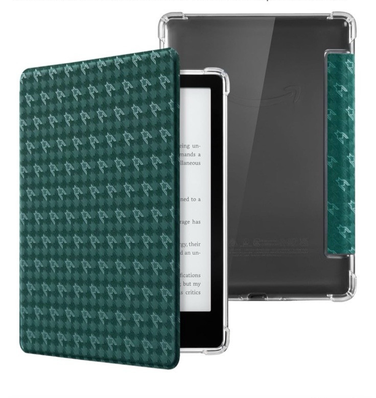 Kindle Paperwhite Signature Edition 6.8 Inch Case in Green Paper Crane Design-image