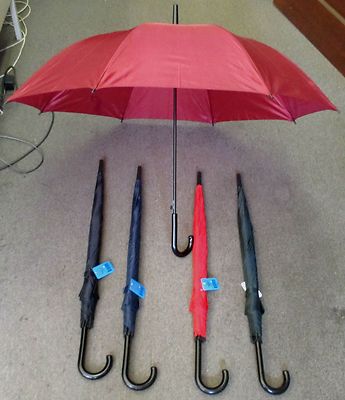 Unisex  Auto Open  Curved Handle Umbrella  ,48'' Round Wide-1200A