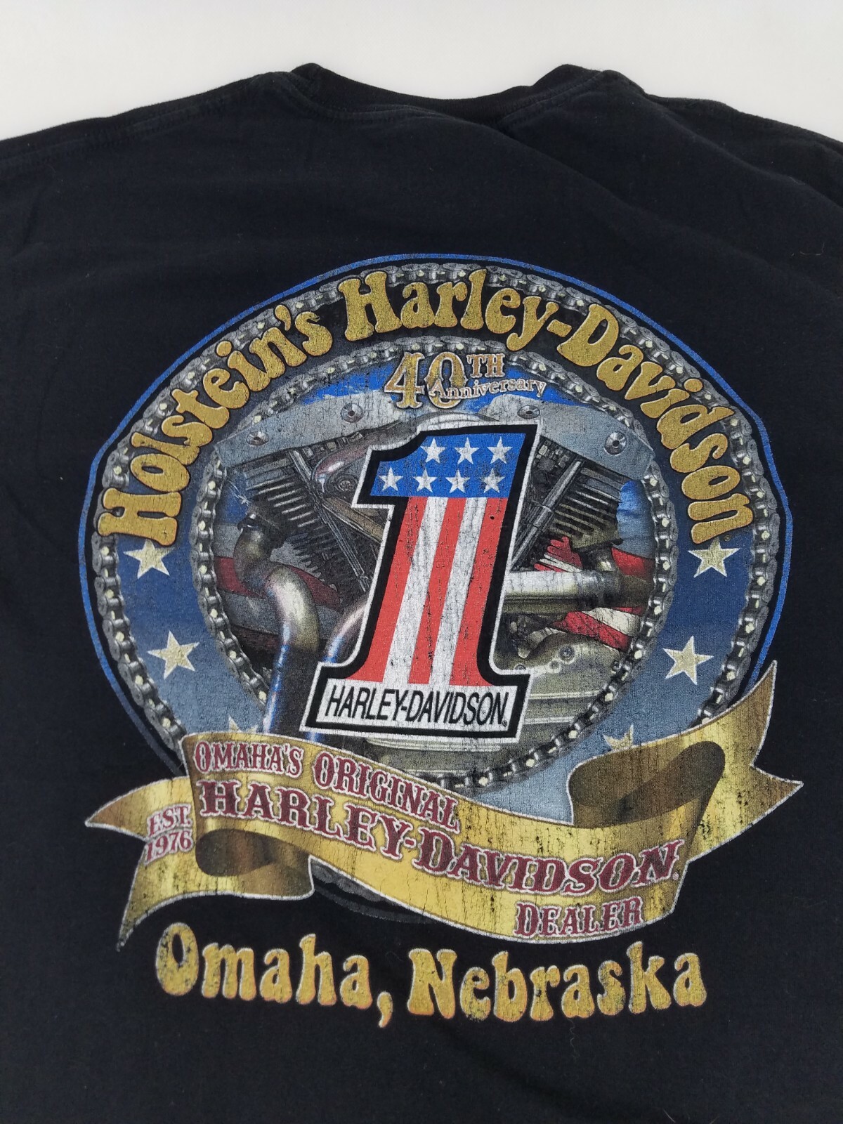 Harley Davidson Cycles T Shirt Holstein's Omaha Nebra… Gem