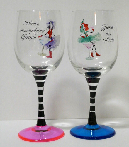 Bradford Exchange Stylish Dolly Mamas Happy Hour Glassware Set - Thumbnail 3