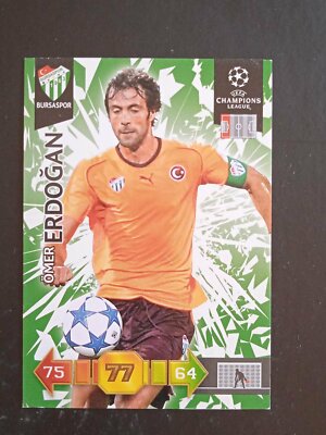 Erdogan (Bursaspor) Adrenalyn Champions League 2010/11 Ed.Panini Card New  