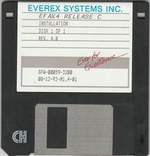 EF AX4 Release C REV. 4.0 by Everex Systems Inc.  3.5 disk Game Software