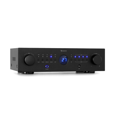 Verstärker Digital Multikanal Amplifier 8x100W RMS Bluetooth Fernbedienung black