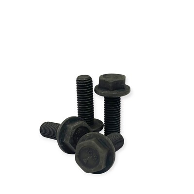 Delta M12-1.75x35 CL Heavy Hex Flange Bolt Grade 10.9 Black Phos Oil, 10 Pcs