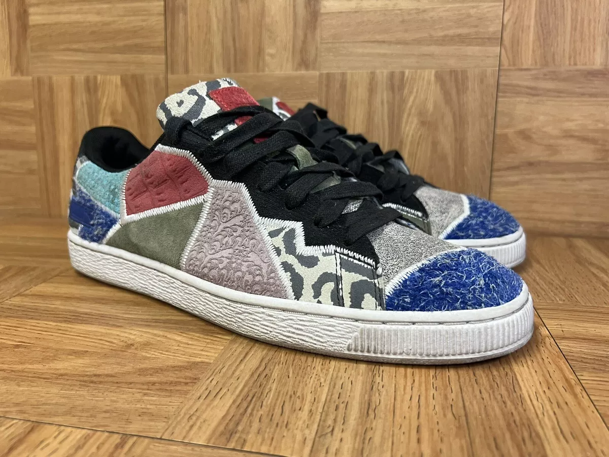 RARE Puma Suede RECYCLED Patchwork Surf The Web Men s Sz 11 Shoes 370105 01