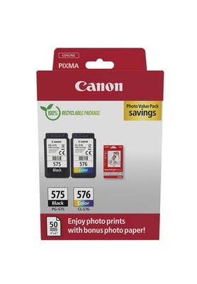 Canon PG-575/CL-576 Photo Paper Value Pack für PIXMA TR4750i TR4755i TS3550i