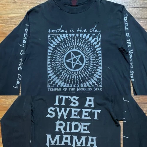 90s Today Is The Day Shirt Large Band Tour Metal Noi 1990s vintage concert t-shirt, vintage, size L, single stitch, B+ condition