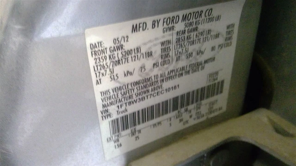 Ford F-350SD 2012 6.7L Intercooler 8485 Foto 4 de 4