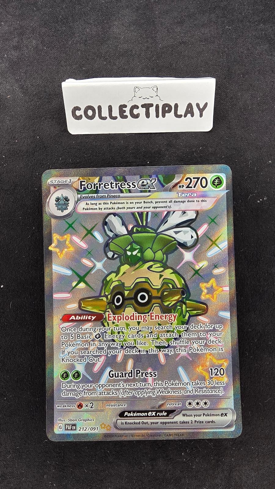 FORRETRESS EX 212/091 HOLO PALDEAN FATES LP