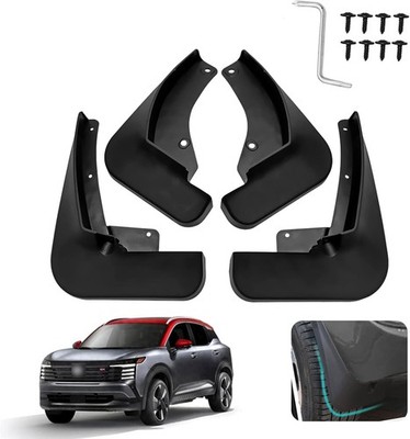 4 Pack Truck Mud Flaps for Nissan Kicks 2018-2024 Front and Rear