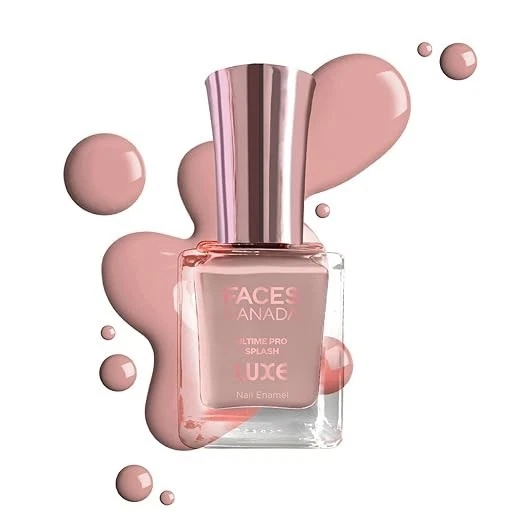 FACESCANADA Ultime Pro Splash Luxe Nail Polish - Dusky Rose (L08), 12ml | Glossy