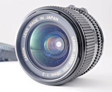 **Exc+5** Canon New FD NFD 28mm f/2 Wide Angle Manual Focus Lens + Cap From  JPN