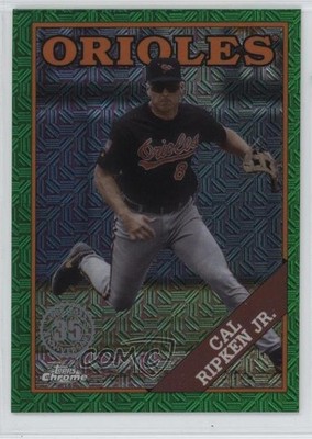 2023 Topps Series 1 Green Refractor 80/99 Cal Ripken Jr #T88C-11 HOF 0fo5